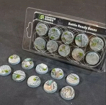 Gamers Grass: Bases Round - Urban Warfare 25мм (10 шт.) Inna marka