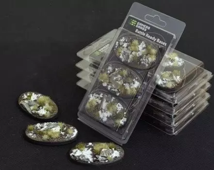 Gamers Grass: Подставки Овальные - Зима 75 мм (3 шт.) Inna marka