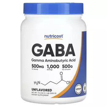 ГАМК Nutricost, 500 г