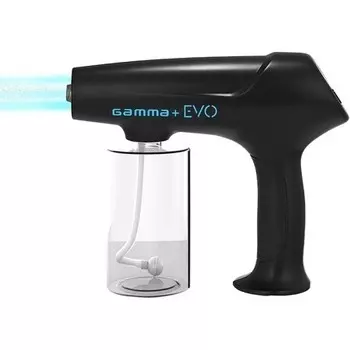 Gamma+ Nano Распыление Evo Nano Mister Spray System Перезаряжаемый USB TYPE-C Большой объем жидкости 340 мл 90 минут Беспроводная работа Для волос, кожи и поверхностей Черный