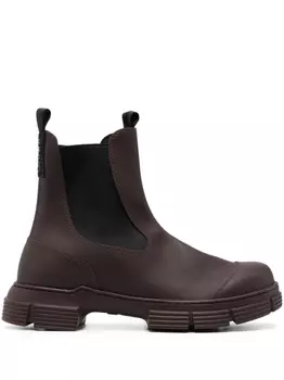 GANNI ботинки челси City, красный