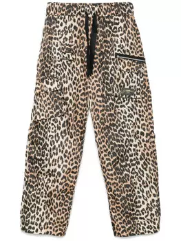 GANNI брюки карго, коричневый