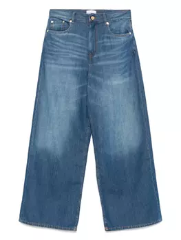 GANNI брюки широкого кроя, синий