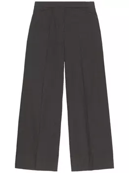 GANNI брюки строгого кроя с завышенной талией, черный