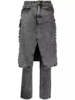 GANNI Denim Skirt jeans, черный