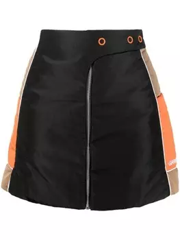 GANNI дутая юбка мини, черный