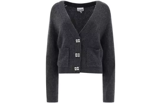 GANNI Джемпер женский серый