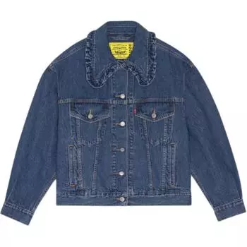 GANNI Джинсовая куртка женская x Levi's SS24, цвет темный индиго