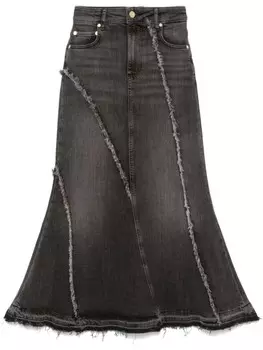 GANNI джинсовая мини-юбка, черный