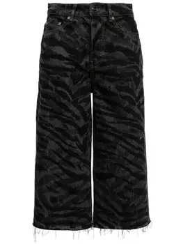 GANNI джинсовые шорты лазер, черный