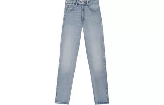 GANNI Джинсы женские светло-голубые с потертостями SS23