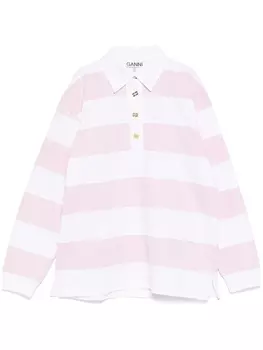 GANNI футболка в технике пэчворк, белый