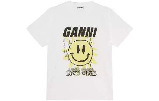 GANNI Футболка женская белые