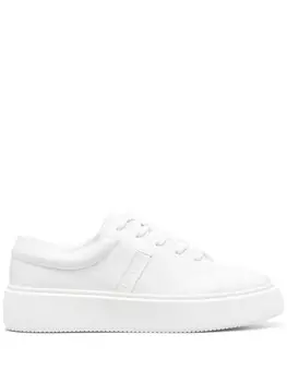 GANNI кроссовки Court из искусственной кожи, белый