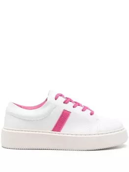 GANNI кроссовки с тисненым логотипом, белый