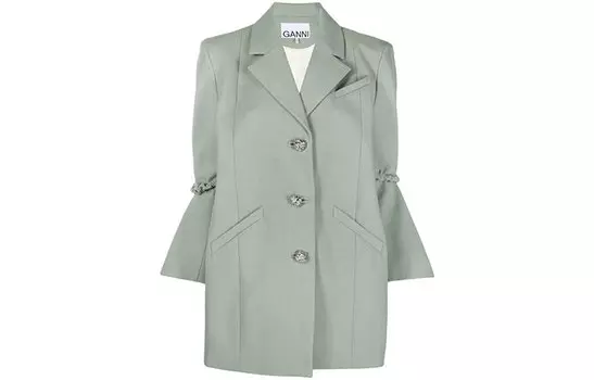 GANNI Куртка женская зеленая