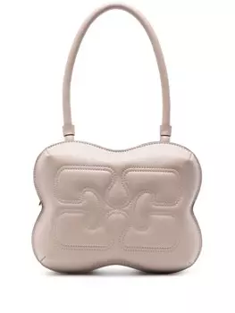 GANNI маленькая сумка через плечо Egret Butterfly, нейтральный цвет