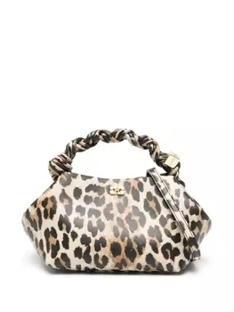 GANNI маленькая сумка-тоут Bou, коричневый