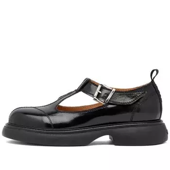 Ganni Мэри Джейн Тональ Наплак, черный