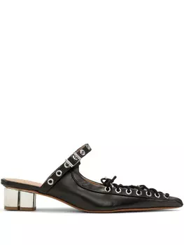 GANNI мюли на шнуровке, черный