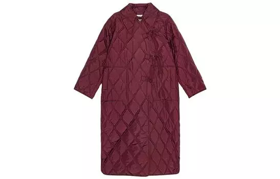 GANNI Пальто женское благородного красного цвета