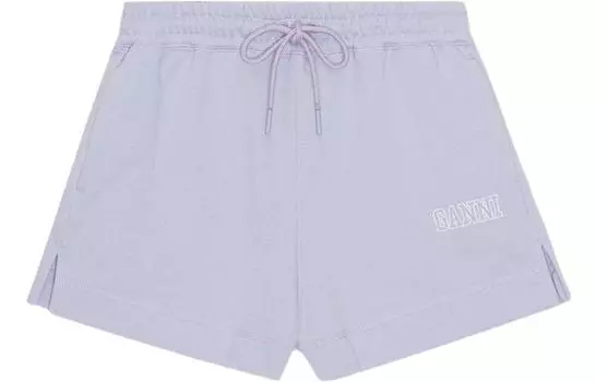 GANNI Повседневные шорты женские фиолетовые