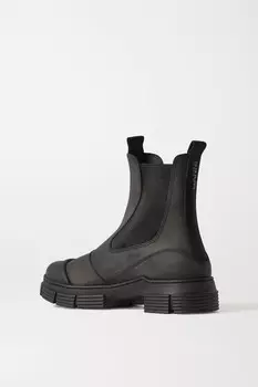 GANNI Резиновые ботинки челси, черный