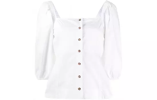 GANNI Рубашка женская белые