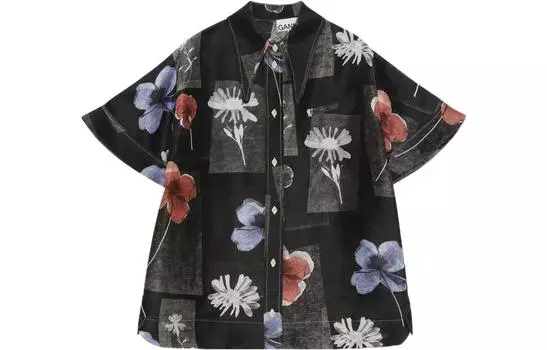 GANNI Рубашка женская черные