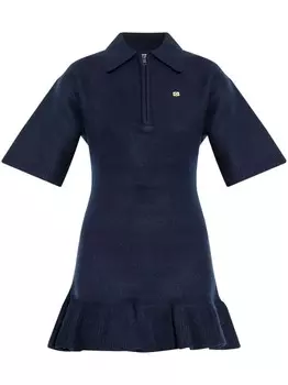 GANNI шерстяное платье мини, синий