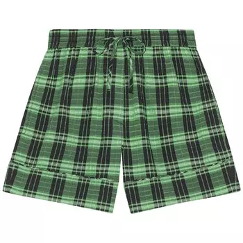 GANNI Шорты в клетку из хлопчатобумажной ткани Peapod