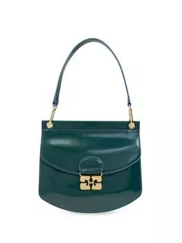 GANNI сумка через плечо Apo-G, зеленый