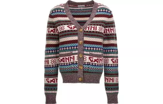 GANNI Свитер женские коричневые