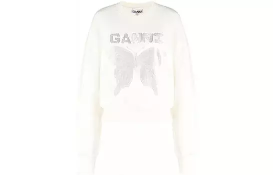 GANNI Свитшот женские белые