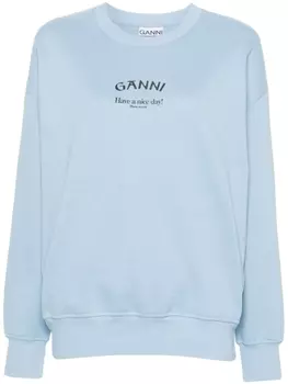 GANNI толстовка Isoli, синий