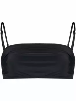 GANNI топ бикини с квадратным вырезом, черный