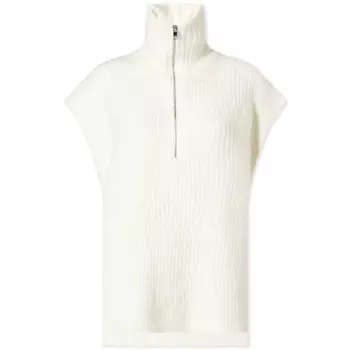 Ganni Вязаный жилет оверсайз на молнии