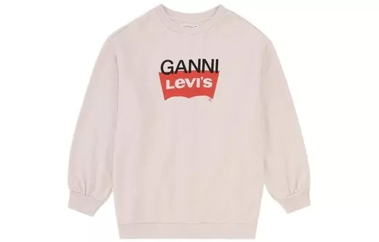 Ganni X Толстовка женская, цвет белый Levi’S