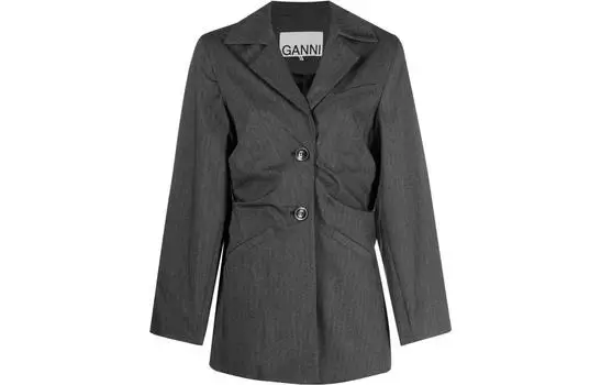 GANNI Женский деловой костюм FW22, серый