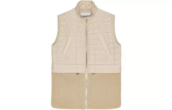 GANNI Жилет женский серо-бежевые