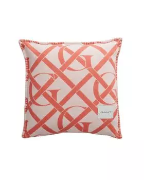 GANT Чехол на подушку Monogram Warm Sienna Beige 50 x 50 см