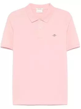 Gant рубашка поло с короткими рукавами, розовый