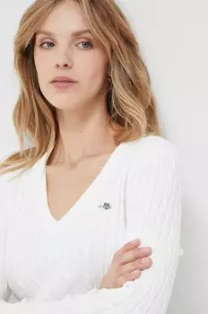 Гант свитер Gant, белый