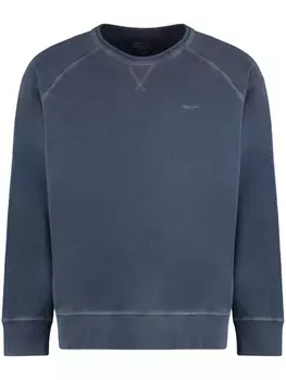Gant толстовка с вышитым логотипом, синий