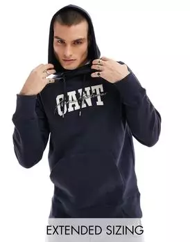 GANT – Толстовка темно-синего цвета с логотипом
