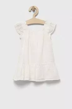 GAP детское хлопковое платье, белый