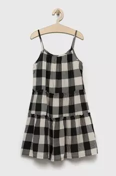 GAP детское хлопковое платье, черный