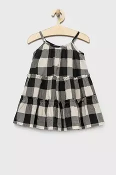 GAP детское хлопковое платье, черный