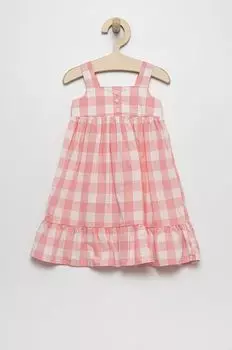 GAP детское хлопковое платье, розовый