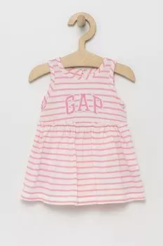 GAP детское хлопковое платье, розовый